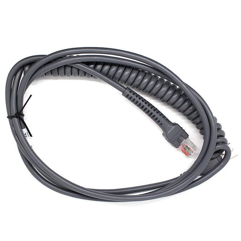PARTSHE LS2208 USB Cable, USB Cable for Motorola Symbol LS2208AP LS1203 LS4208 LS4278, 9FT Coiled USB Type A to RJ48 Spiral Extension Cable CBA-U12-C09ZAR - Image 4